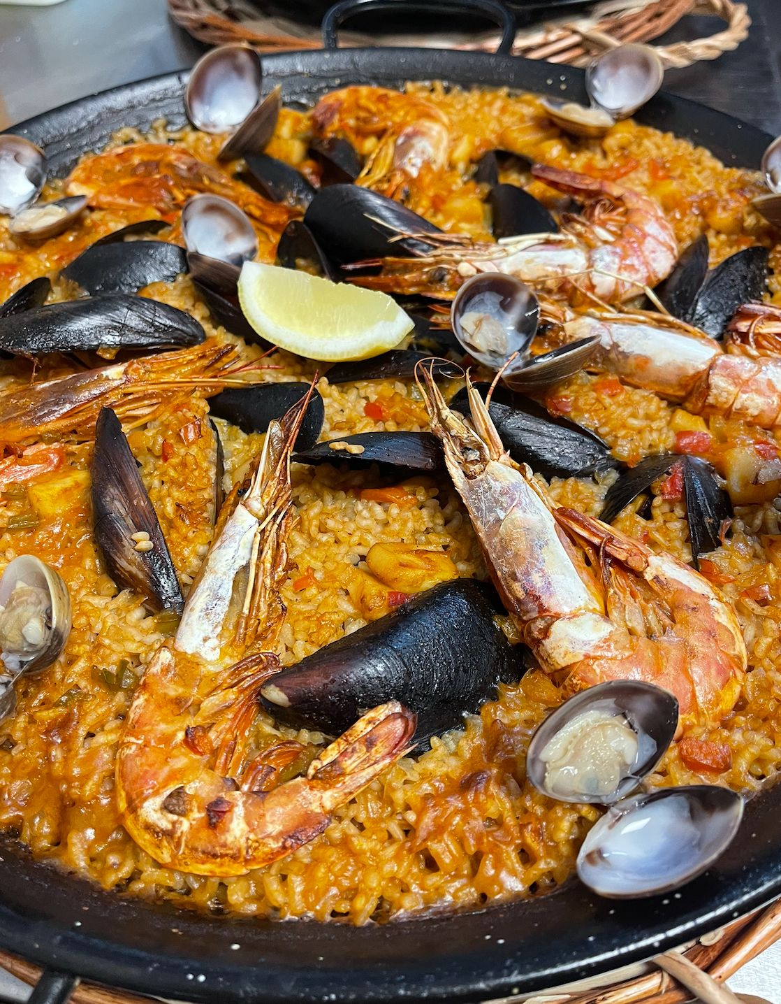 Mariscada de arroz