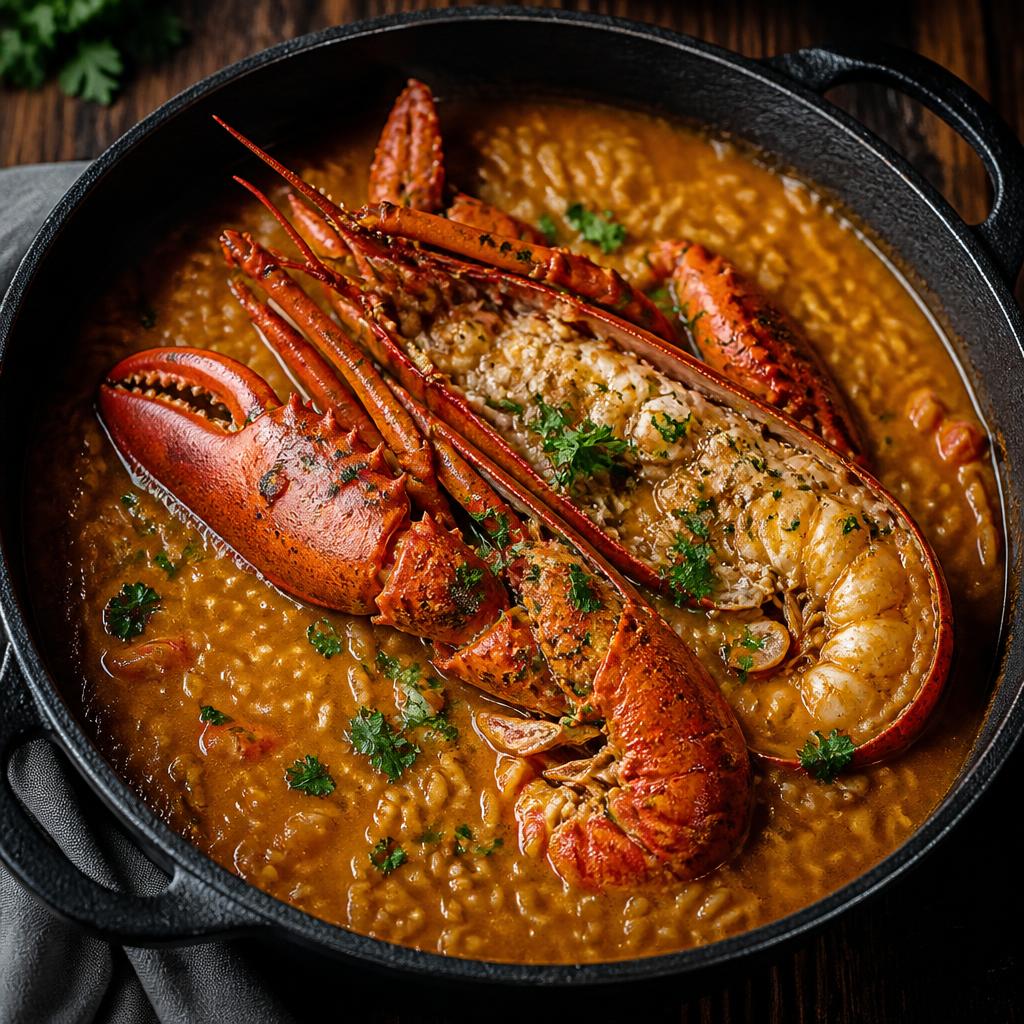 Arroz caldoso con bogavante
