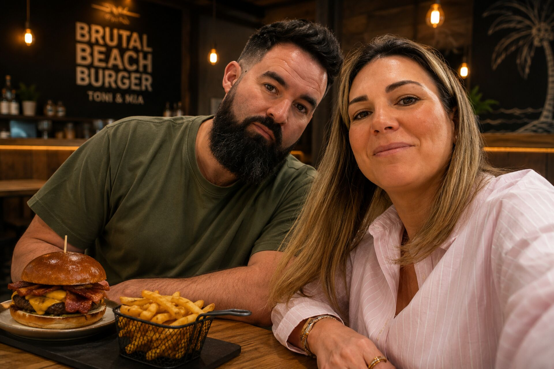 Toni y Mónica, fundadores de Brutal Beach Burger